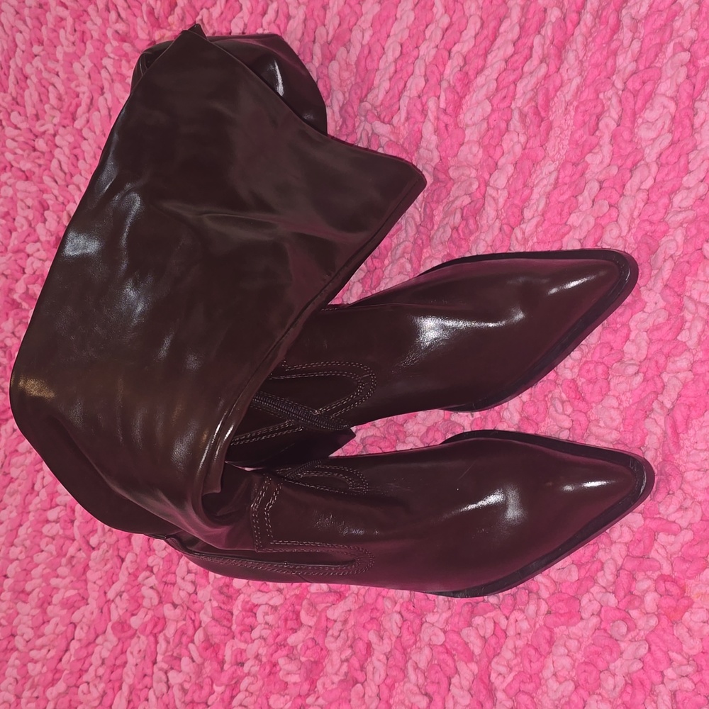Jeffrey Campbell Alix Tall Chocolate Boots - Picture 7 of 11